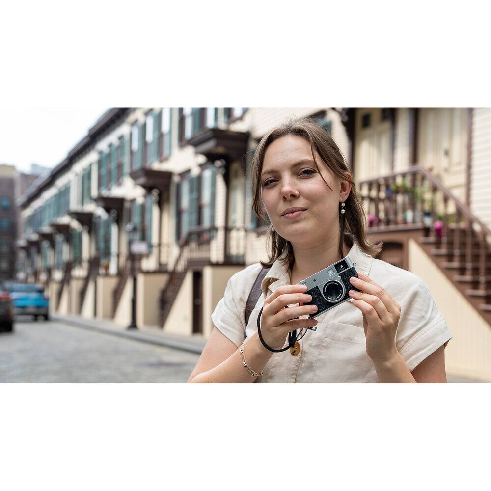 Alt View 6. Fujifilm - X Half Digital Camera (Silver), Soft Case, Small - Silver.