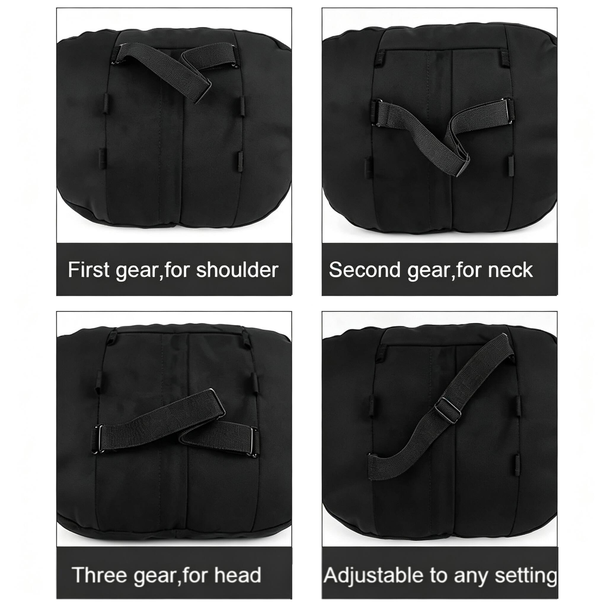 First gear, for shoulder  
Second gear, for neck  
Three gear, for head  
Adjustable to any setting