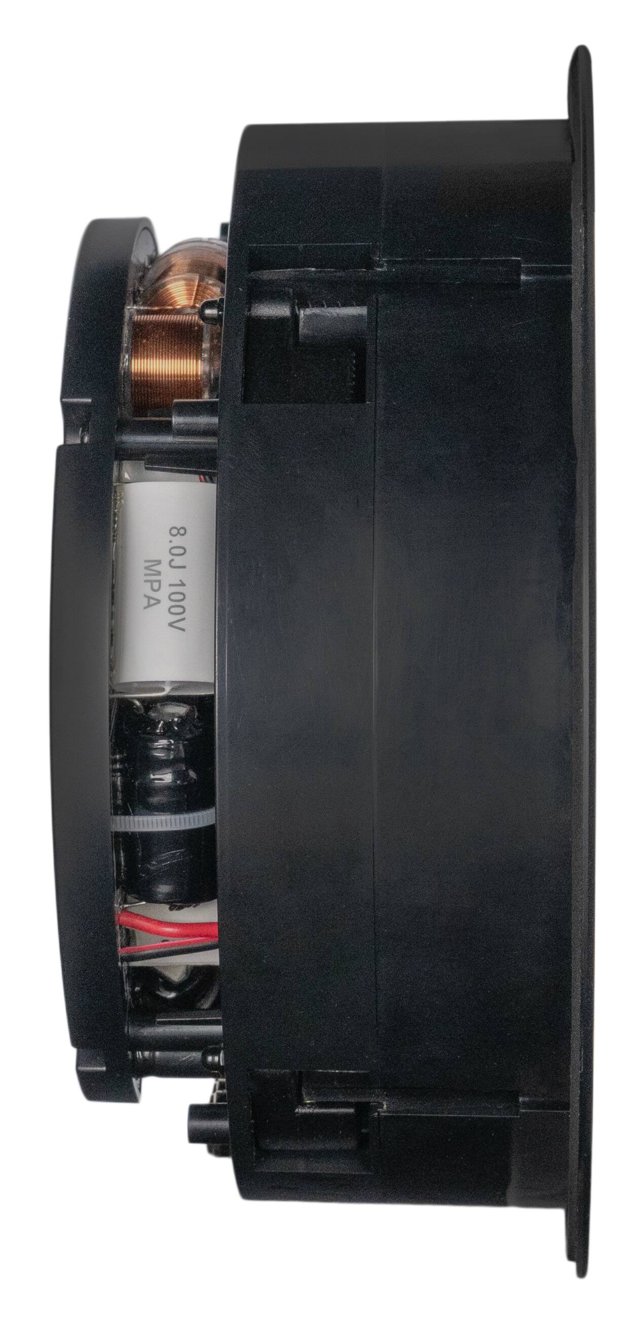 The text on the image reads "8.0J MPA 100V." This suggests that the object is a motor or an electrical component designed to work with a voltage of 100 volts. The "8.0J" could be a reference to the energy stored in the component or its capacity.