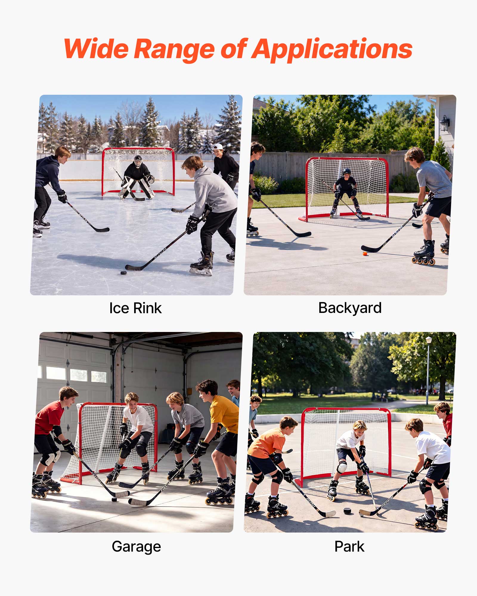 Wide Range of Applications

Ice Rink  
Backyard  
Garage  
Park