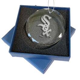 The Memory Company - Chicago White Sox 3.25'' Laser Engraved Glass Ornament - Multicolor