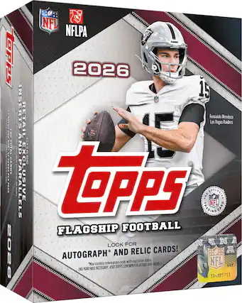 Lepps 2017 PACKSWIBIA.IN PACKS-PER 180 BOX/ 15 TOTAL GARBS CARDS PACK asos
NFL NFLPA UDERS RAIDERS 2026 19 CHOPORCHASE INSERTS RETAIL BECAFI NFL Fernando Las Vegas Mendoza Raiders AND CHASE PARALLELS EXCLUSIVE tapps TRADING THE SECLUSIVE NFL CARD FLAGSHIP FOOTBALL NATIONAL FOOT TRALL LEAGUE AGUE CTION LOOK FOR NATIONAL FOUT 018 CARDS! ED RELIC N ** AUTOGRAPH* AND cards with expiration dates. NFL "May contain redemption DETAILS AND ENTRY.) VISIT TOPPS. COM/NPN FOR NRK (NO PURCHASE NECESSARY. 394885711