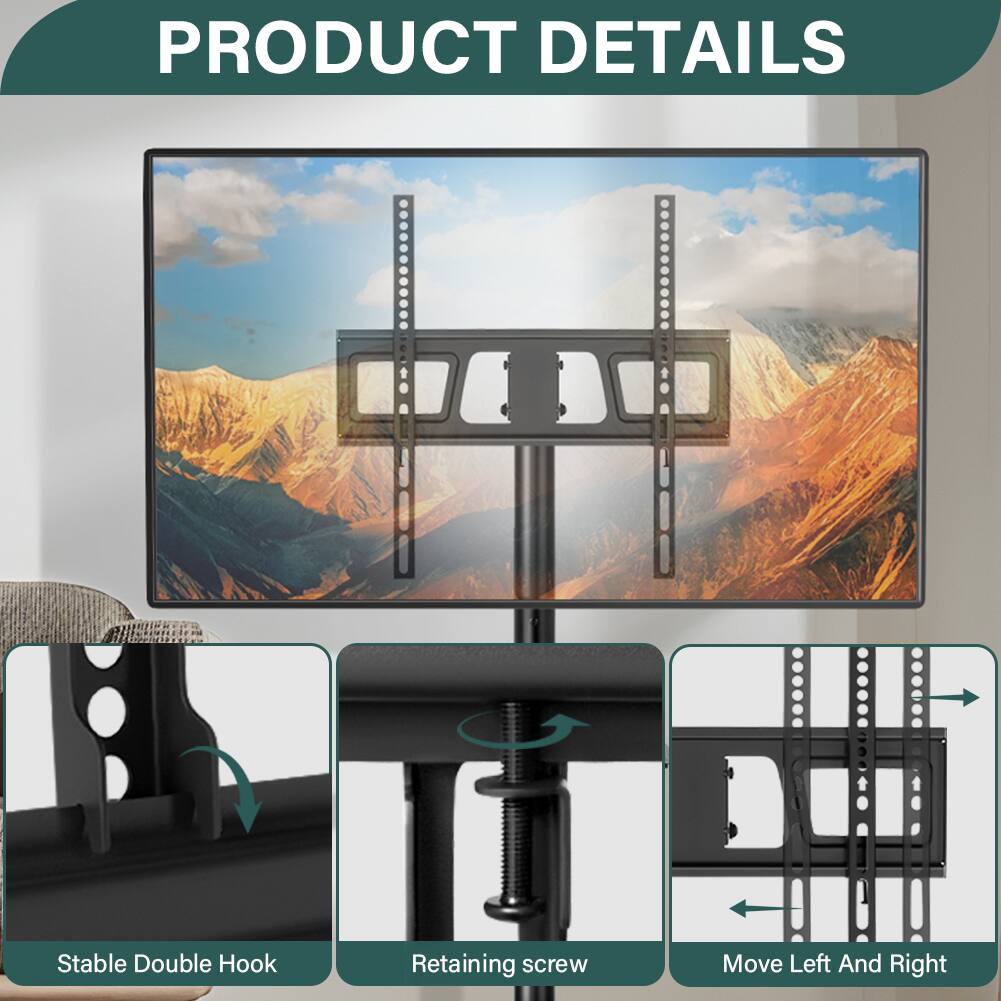 PRODUCT DETAILS

- Stable Double Hook
- Retaining screw
- Move Left And Right