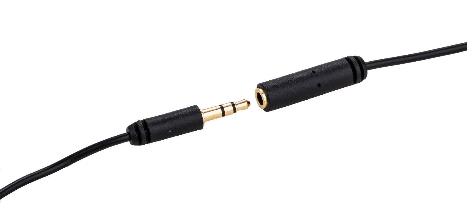 Angle. Cables Direct Online - 100FT 3.5mm Headphone Extension Cable Male to Female Stereo Audio Aux Extender for iPhone iPad Smartphone Tablet Headset - Black.