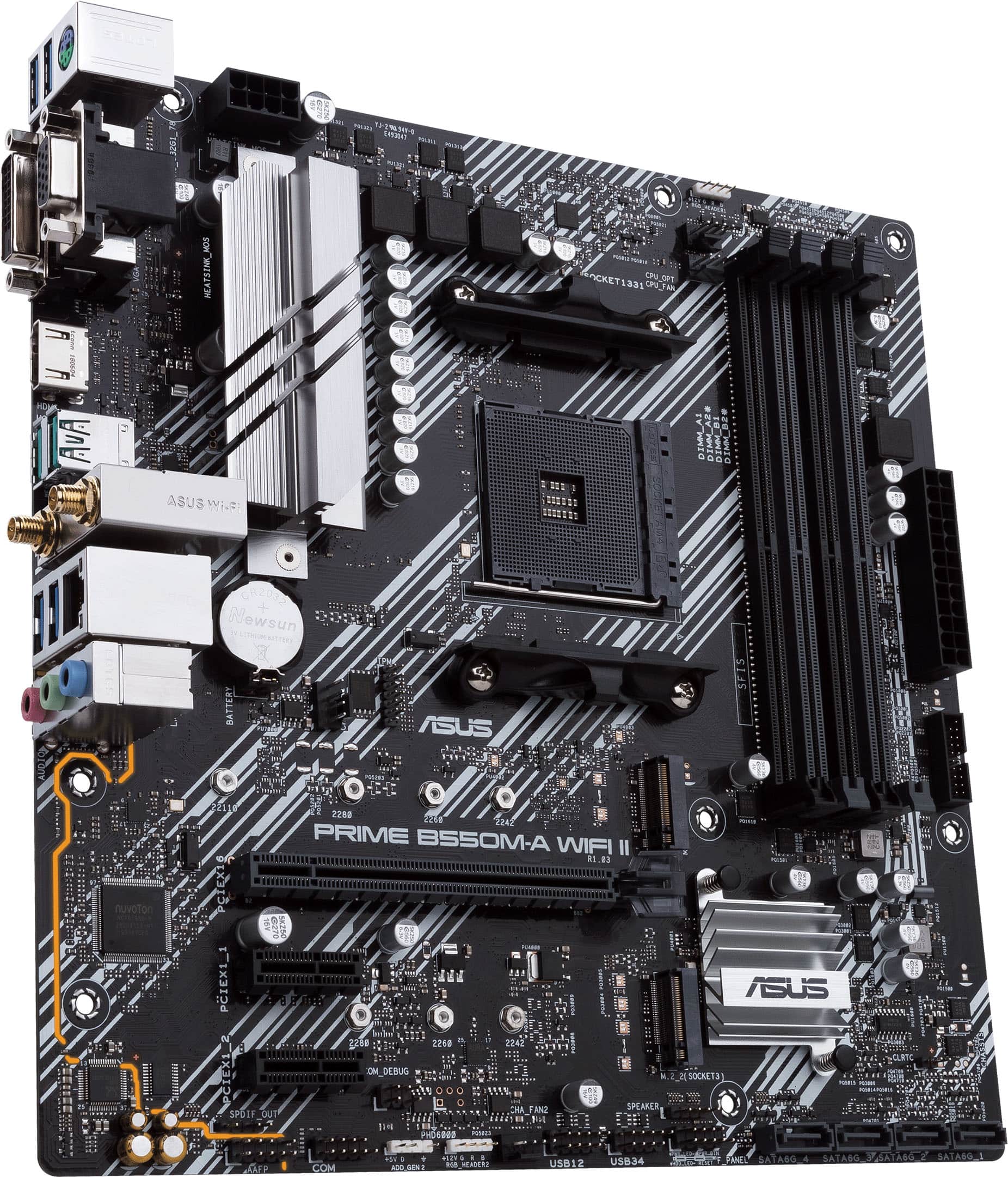 ASUS PRIME B550M A WIFI II (Socket AM4) AMD B550 Micro ATX DDR4 Wi