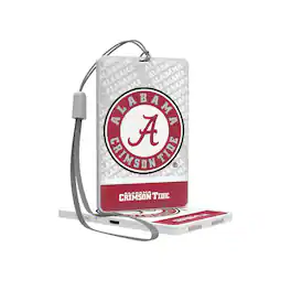 Keyscaper - Alabama Crimson Tide Primary Logo End Zone Pocket Bluetooth Speaker - Multicolor