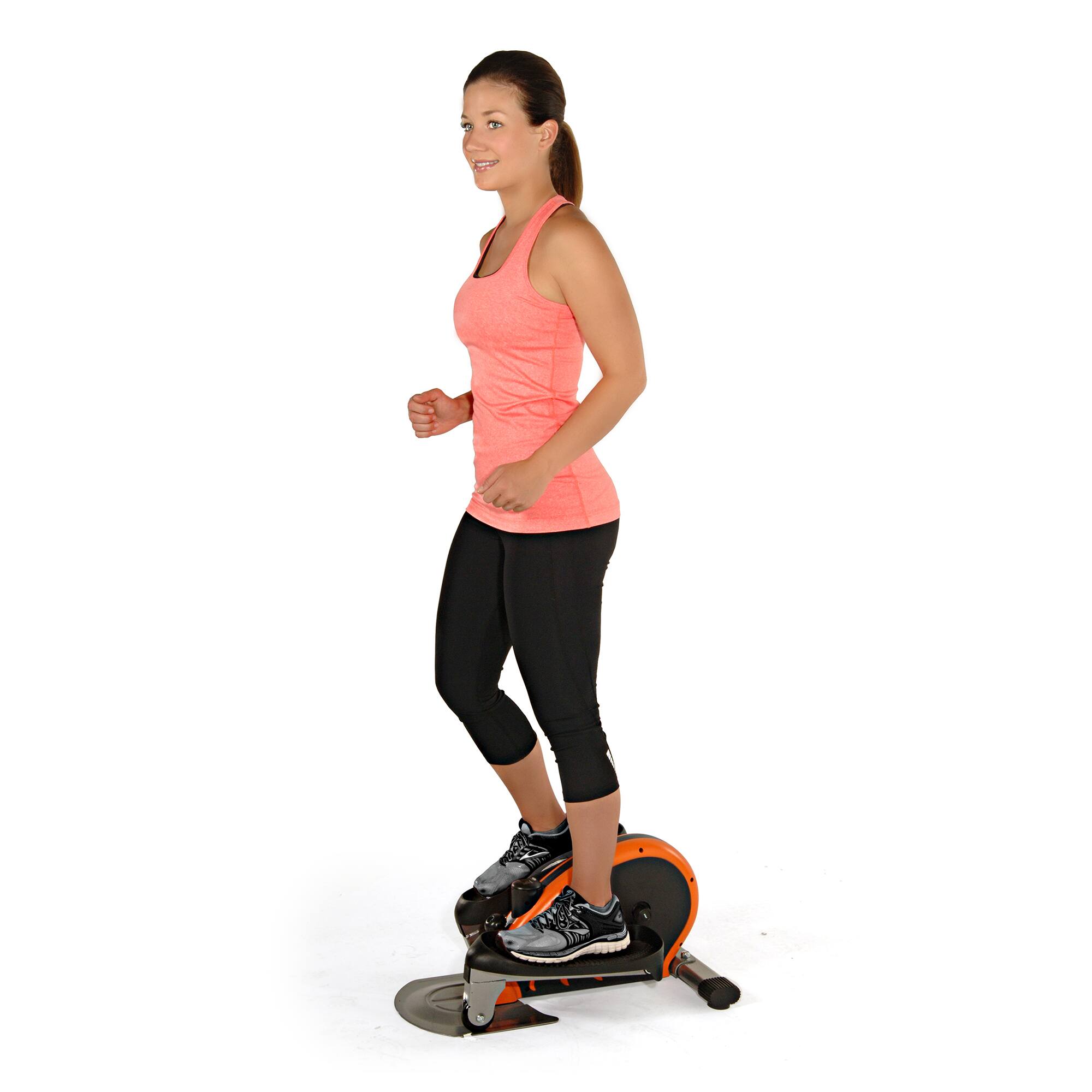 Alt View 2. Stamina Products - Stamina Inmotion E1000 Compact Lower Body Cardio Workout Strider Machine, Orange - Black/Orange.