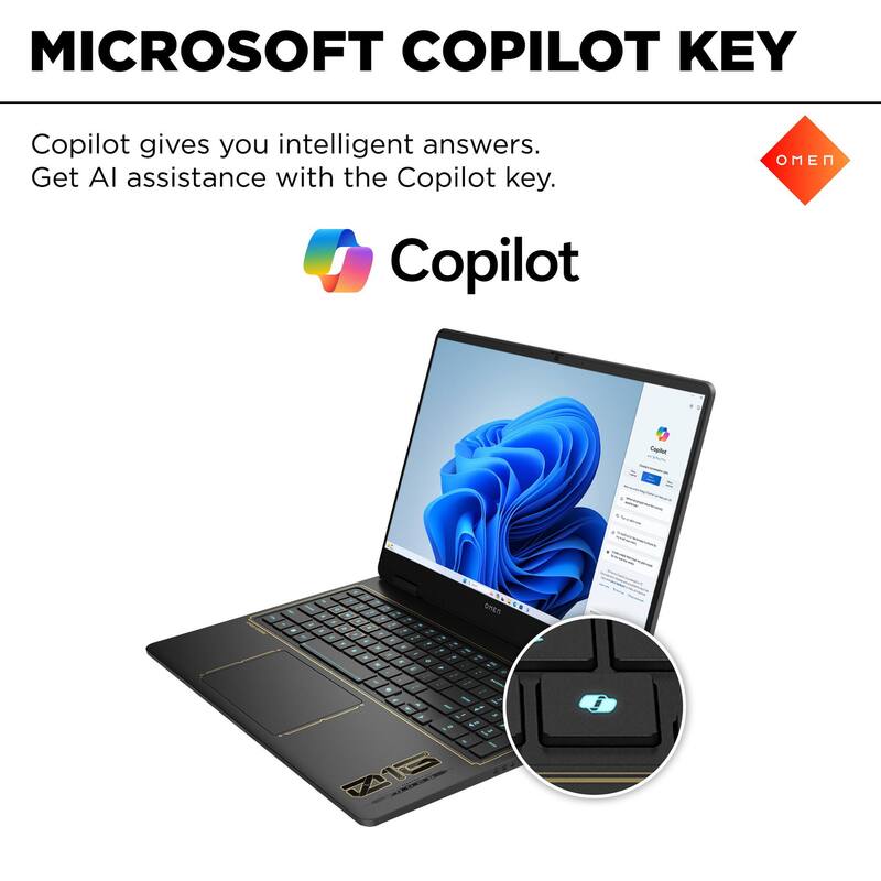MICROSOFT COPILOT KEY

Copilot gives you intelligent answers. Get AI assistance with the Copilot key.

Copilot

OMEN