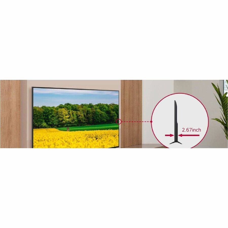 Alt View 3. LG - LG 43UK660H0UA 43" Smart LCD TV - 4K UHDTV - High Dynamic Range (HDR) - Charcoal Gray - HDR10 Pro, HLG - Netflix.
