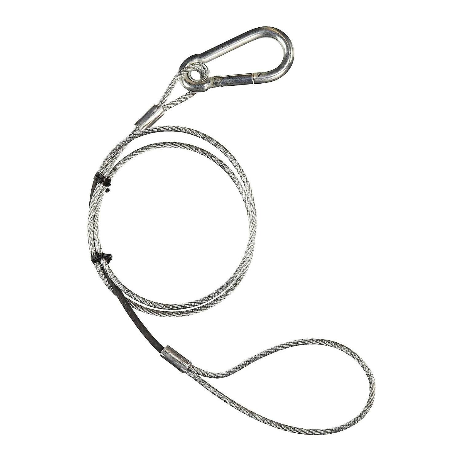 Angle. CHAUVET DJ - Chauvet DJ CHA-CH05 Safety Steel Cable for DJ Lights with Carabiner.