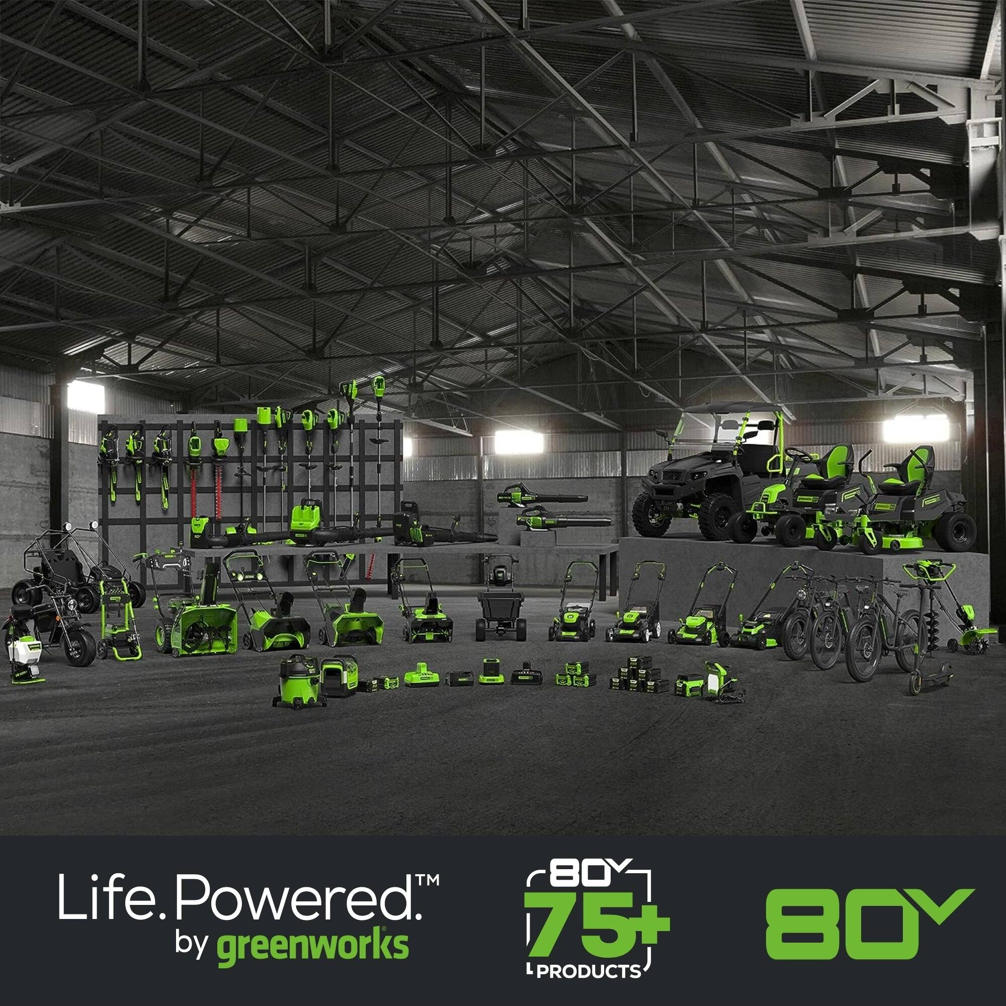 Life. Powered.™ by greenworks

80Y 75+ PRODUCTS