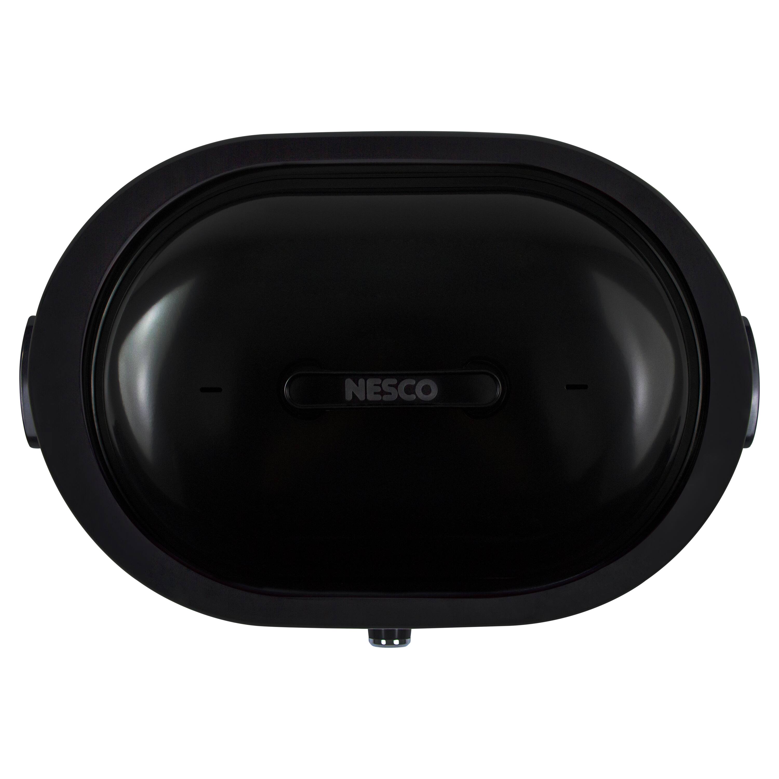 Back. Nesco - 18-qt. Roaster Oven with Porcelain Cookwell - Black.
