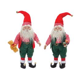 BreeBe - Plush Toy Shop Santa (Set of 2) - green, red