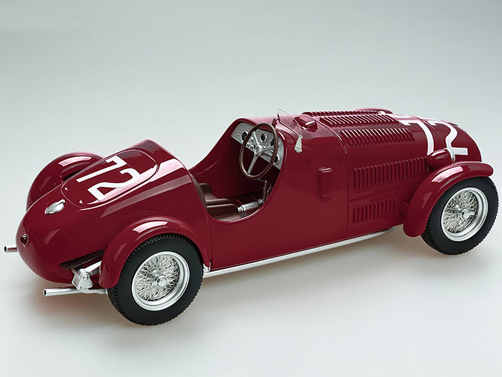 Alt View 1. Tecnomodel - Ferrari 125C #72 Tazio Nuvolari Winner "Circuito Forli" 1947 Ltd Ed to 90 pieces "Mythos Series" 1/18 Car by Tecnomodel.