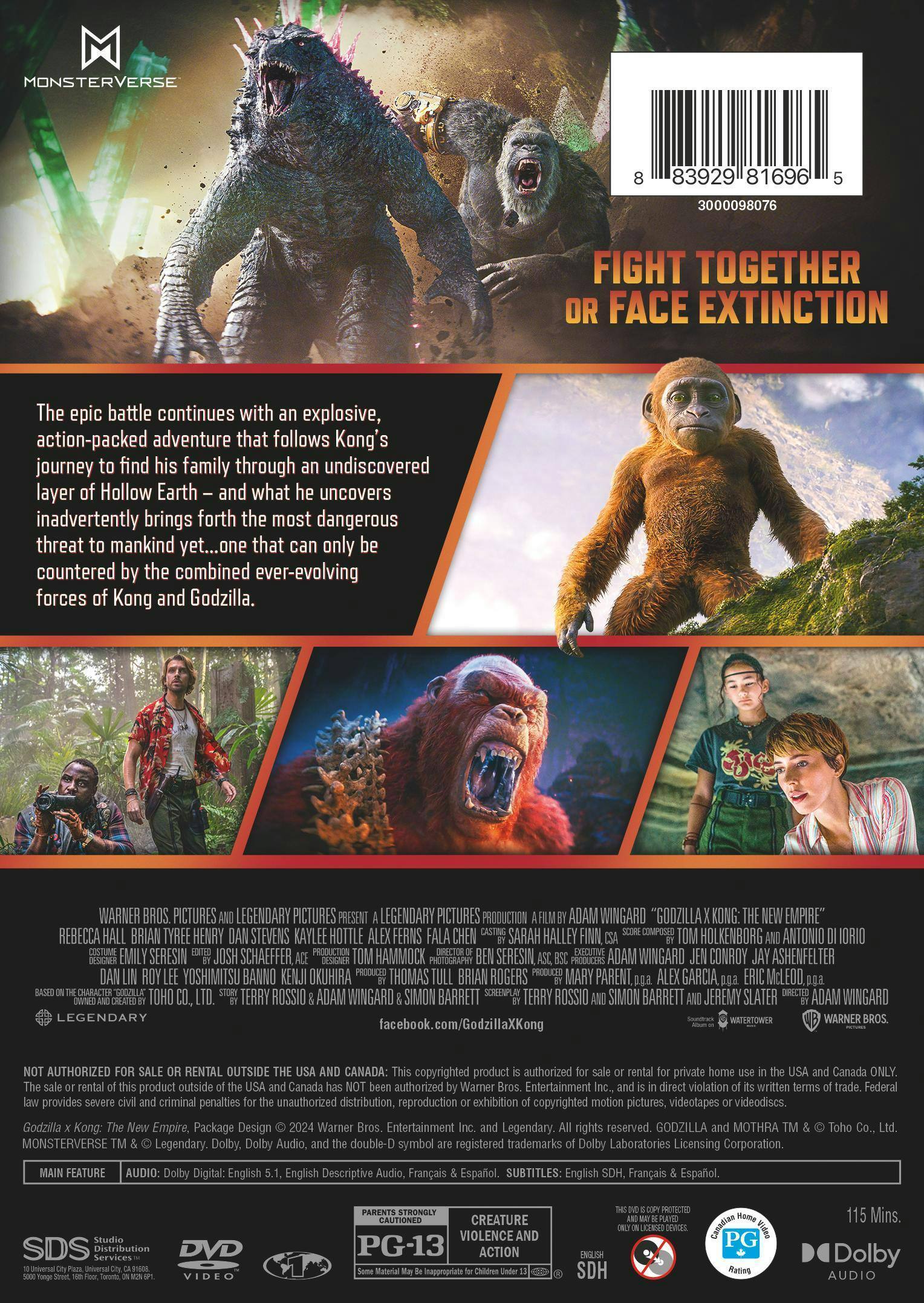 Godzilla x Kong: The New Empire [DVD] [Standard] - Best Buy