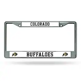 Rico Industries - Colorado Buffaloes NCAA Chrome Metal License Plate Frame - Multi