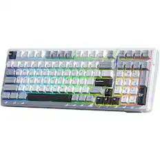 ESC F1 F2 F3 F4 F5 F6 F7 F8 F9 F10 F11 F12 Delete Home End PgUp PgDn
! 1 2 3 4 5 6 7 8 9 0 - = Backspace
Tab Q W E R T Y U I O P { } | Tab
Caps Lock A S D F G H J K L ; ' Return
Shift Z X C V B N M , . / Shift
Ctrl Win Alt Spacebar Alt
Ctrl Fn ? /