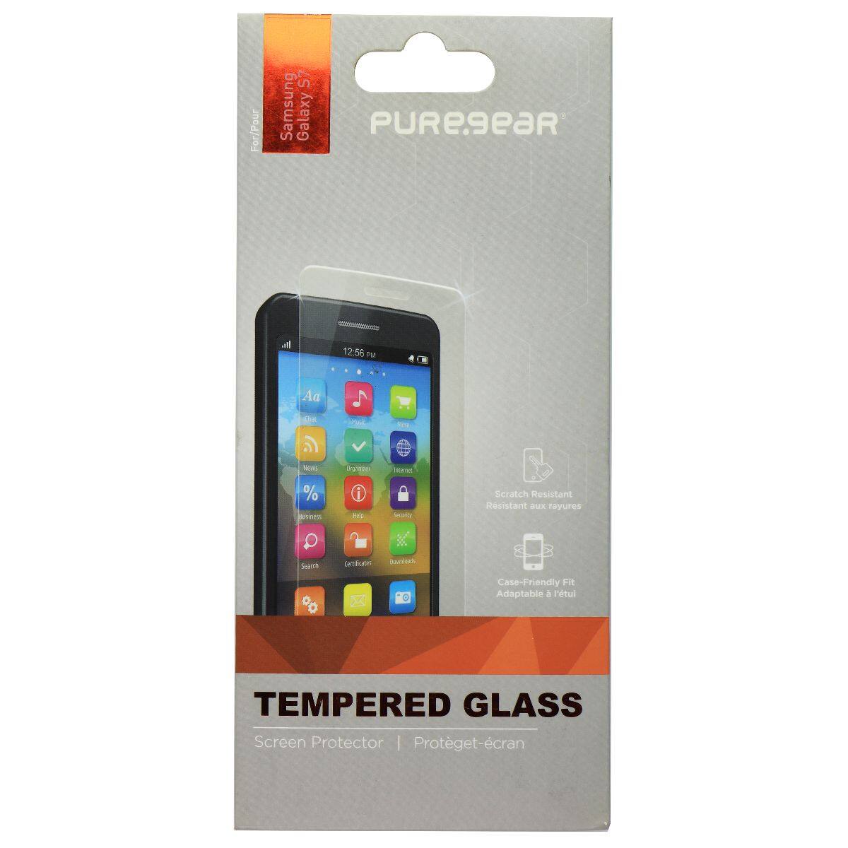 For Samsung Galaxy PUREgear

12:56 PM

Scratch Resistant
Resistant aux rayures

Case-Friendly Fit
Adaptable à l'étui

TEMPERED GLASS
Screen Protector | Protège-écran