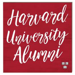 Jardine - Harvard Crimson 10" x 10" Alumni Plaque - Maroon