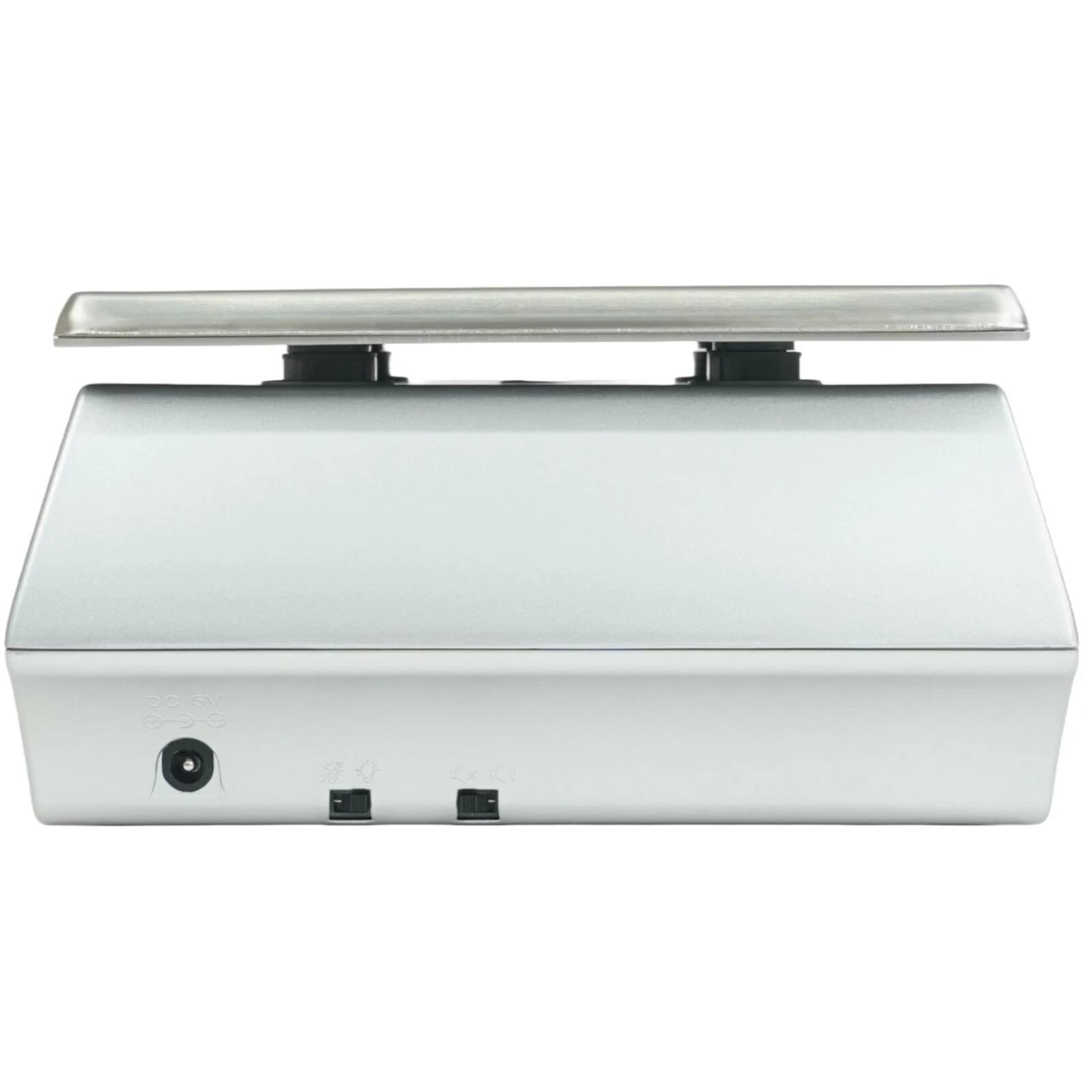 Back. My Weigh - KD8000 Multi-Purpose Digital Kitchen Scale for Baking, Baker’s Math, and Meal Prep - Silver.