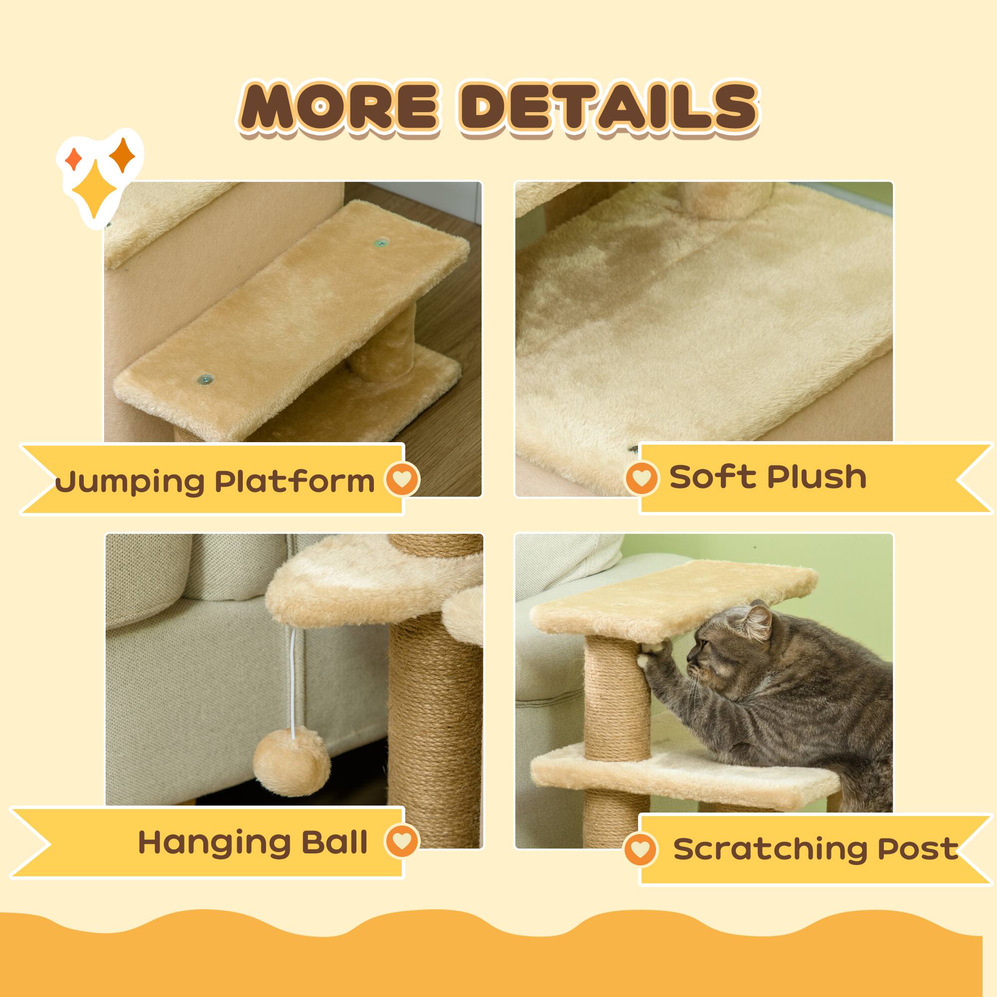 MORE DETAILS

Jumping Platform

Soft Plush

Hanging Ball

Scratching Post
