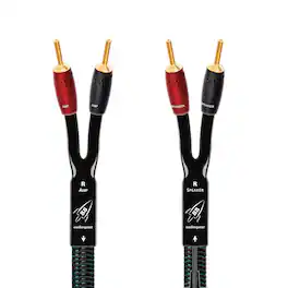 AudioQuest - Rocket 88 10' Speaker Cable with Banana > Banana - Green on Black