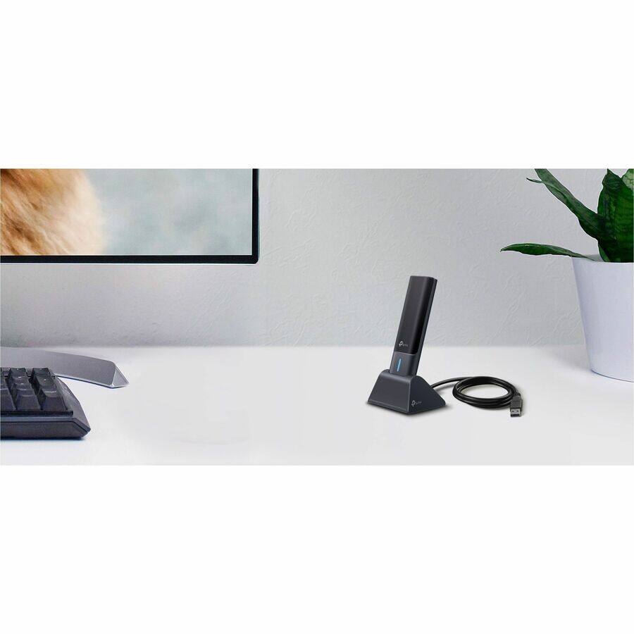 Alt View 2. TP-Link - TP-Link Archer TXE70UH AXE5400 IEEE 802.11 a/b/g/n/ac/ax Tri Band Wi-Fi Adapter - USB 3.0 - 2.40 GHz ISM - 6 GHz UNII - Unknown.