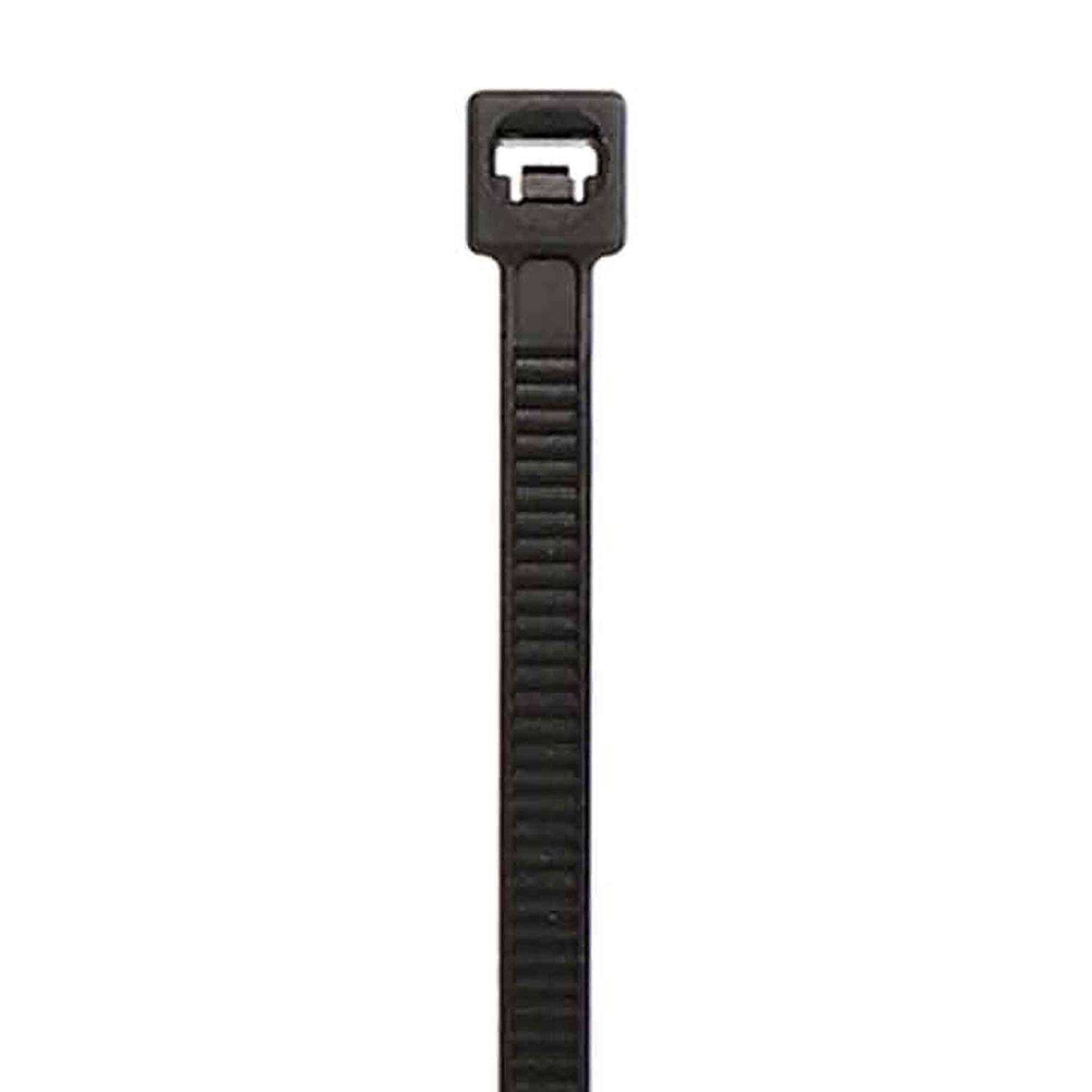 Left. Install Bay - 8" Cable Ties 40-Lb Tensile Strength BCT8-1 1,000 Pack - Black.