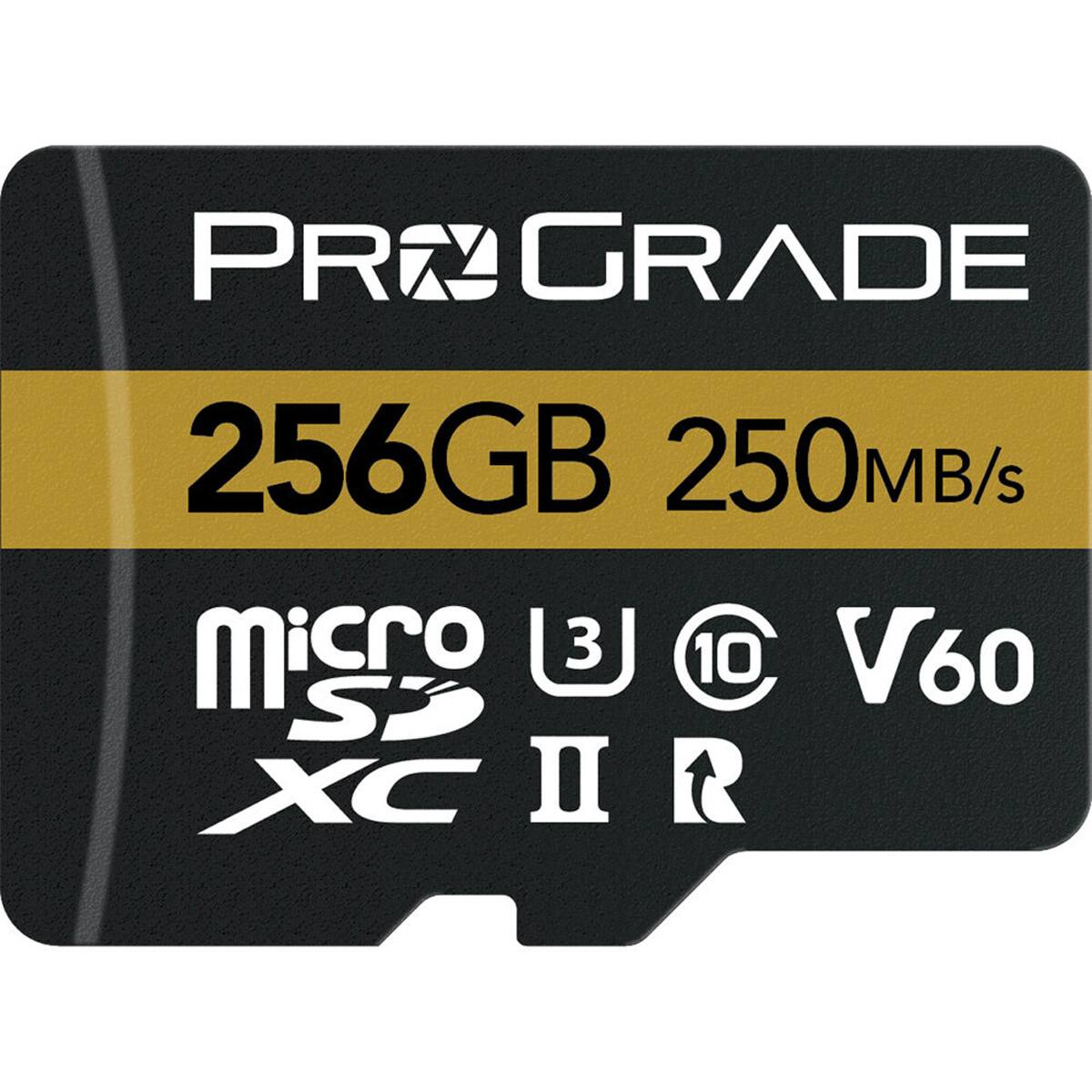 PR GRADE 256GB 250MB/s micro SDXC II V60