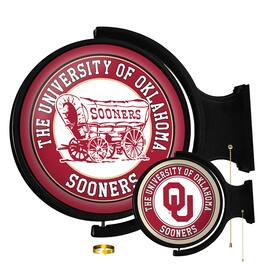 The Fan-Brand - Oklahoma Sooners 21'' x 23'' Rotating Lighted Wall Sign - Multicolor