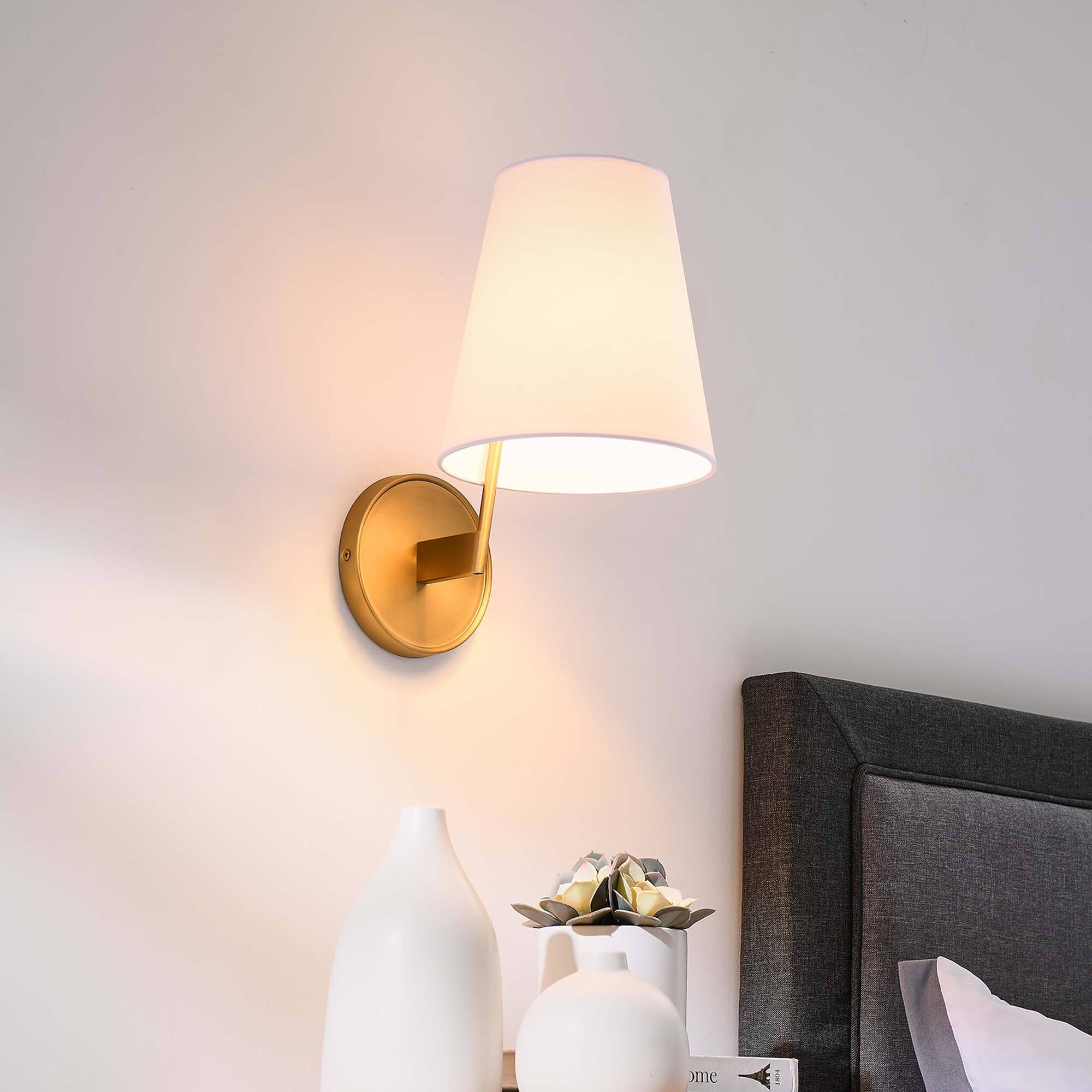 Alt View 1. Modway - Surround Wall Sconce by Modway - White Satin Brass.