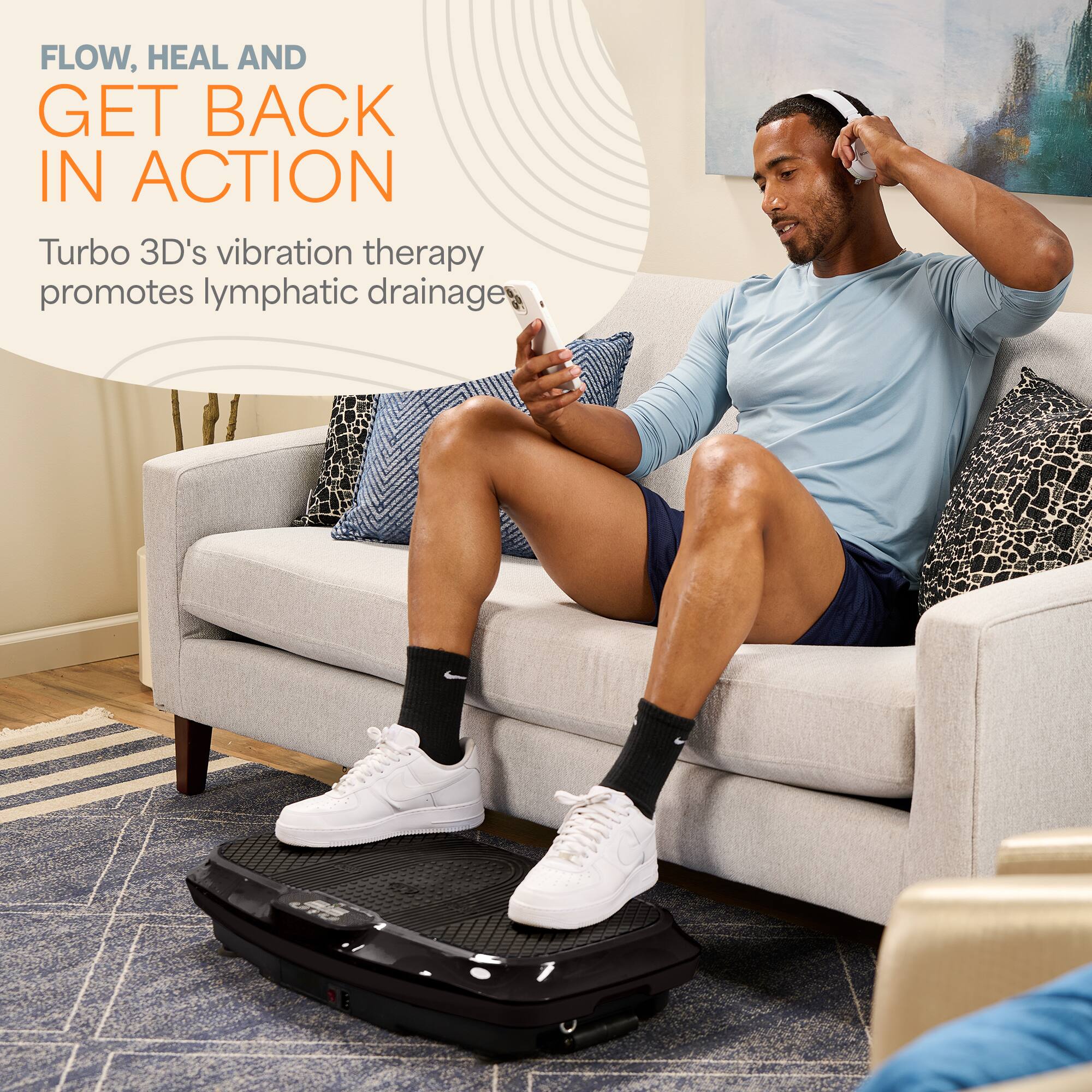 LifePro Turbo 3D Vibration Plate Exercise Machine – Dual Motor