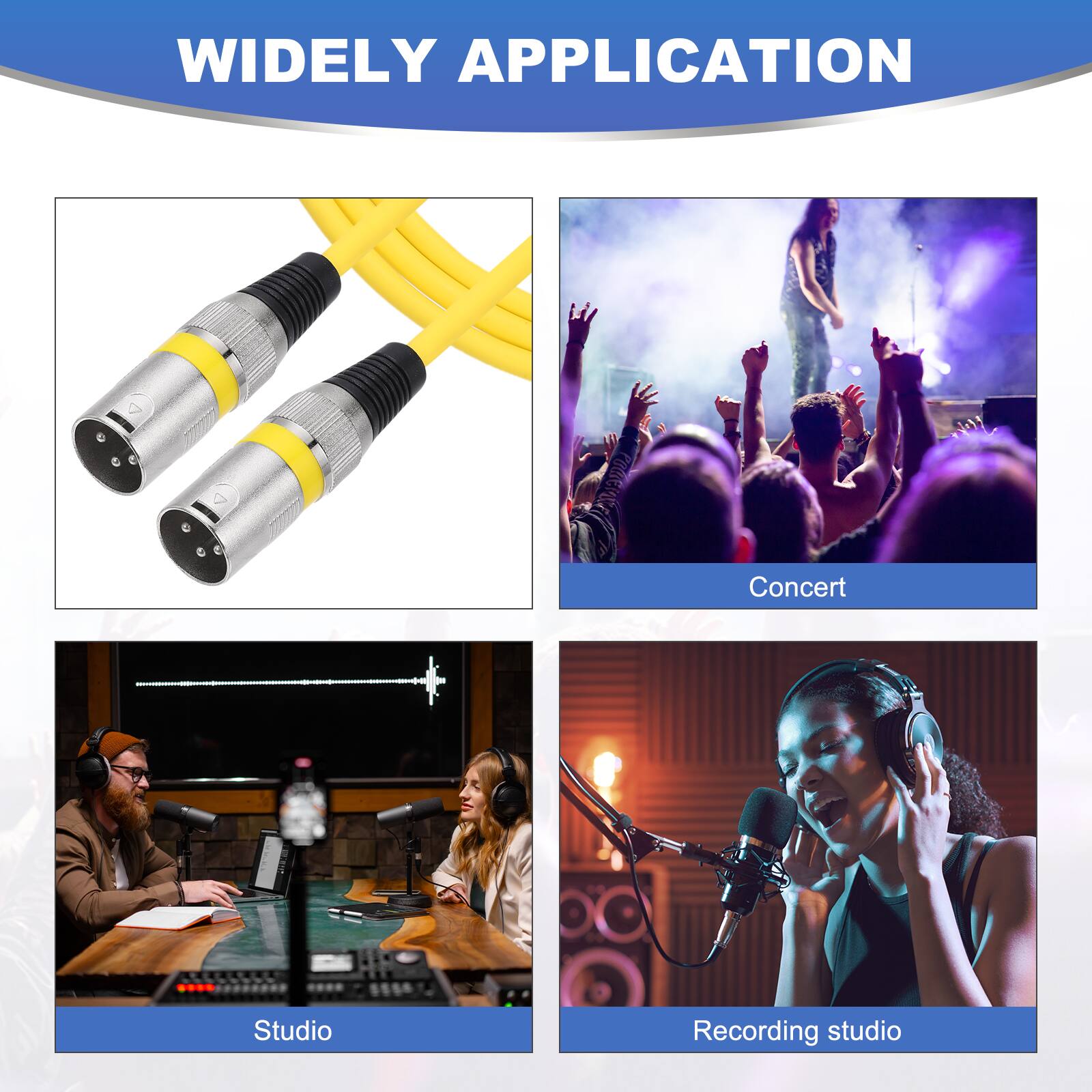 WIDELY APPLICATION

Concert  
Studio  
Recording studio