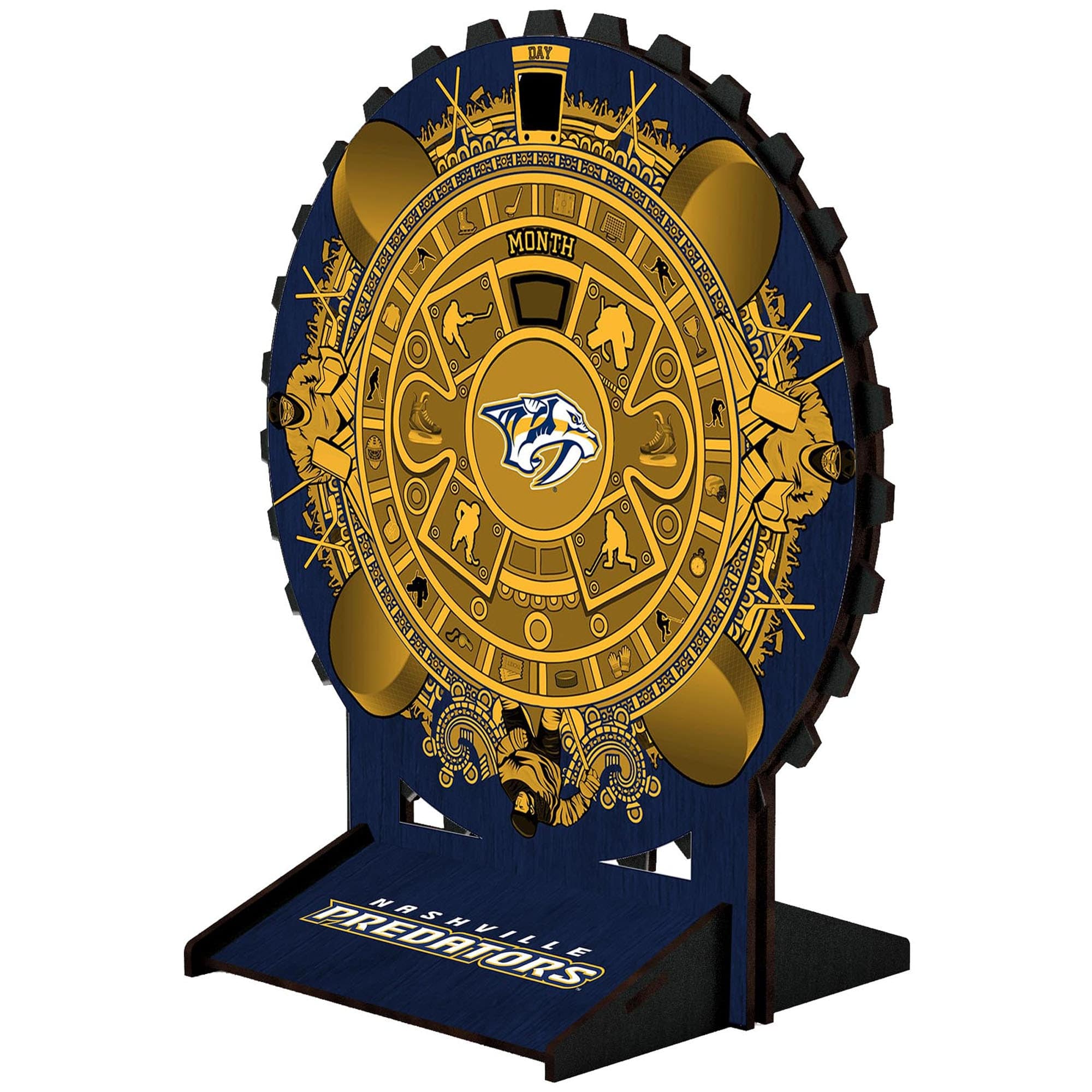 Fan Creations - Nashville Predators Aztec Circle Desk Calendar - Multicolor