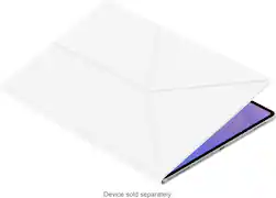 Samsung - Galaxy Tab S11 Ultra Book Cover - White - Front_Zoom