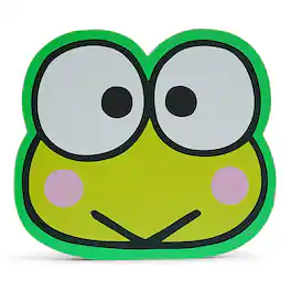 Silver Buffalo - Sanrio Keroppi Die-Cut Wooden Wall Art Sign | 7 x 8 Inches - Green