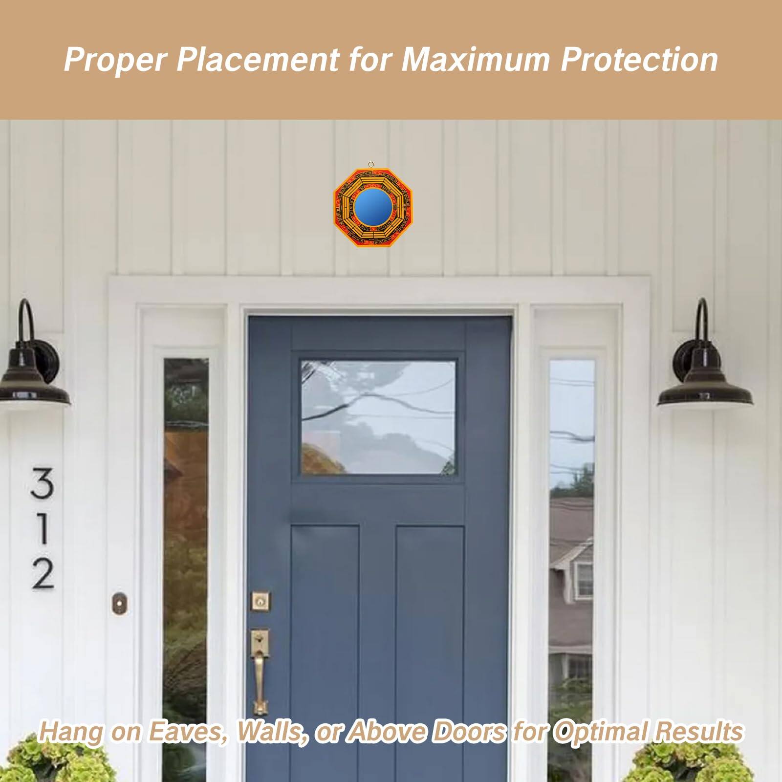 Proper Placement for Maximum Protection

Hang on Eaves, Walls, or Above Doors for Optimal Results