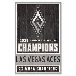 WinCraft - Las Vegas Aces 2025 WNBA Finals Champions 11" x 17" Wood Sign - Multicolor