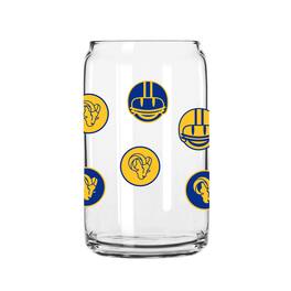 Logo Brands - Los Angeles Rams 16oz. Smiley Can Glass - Multicolor