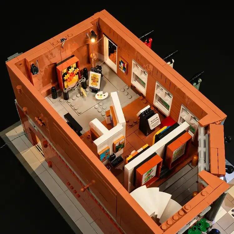 Back. Lumibricks - Brick Art Gallery Lighting Building Set, 3400 Pieces Modular City Display Model Kit for Ages 16+.