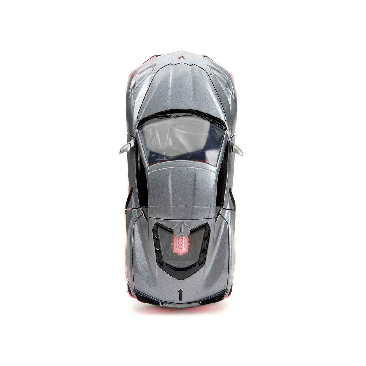 Alt View 9. Jada - 2020 Chevrolet Corvette Gray Metallic and Pink "Pink Slips" Series 1/24 Diecast Model Car by Jada.