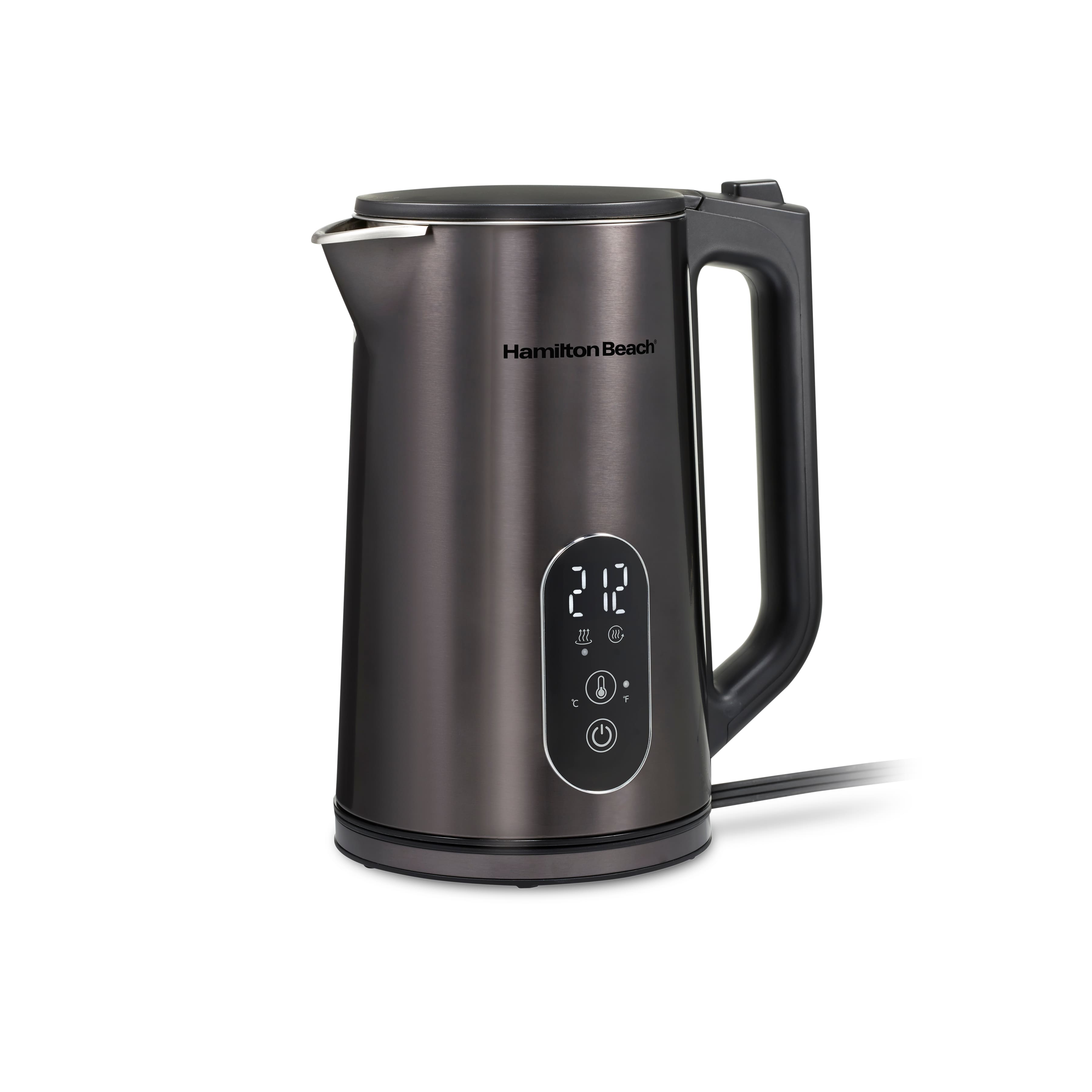 Hamilton Beach - Digital Temperature-Control Double-Wall Kettle - Black
