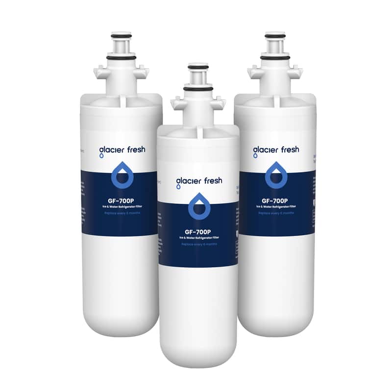GLACIER FRESH - for LG LT700P Refrigerator Water Filter, Replacement for LT700PC, ADQ36006101, ADQ36006102, 3 Pack