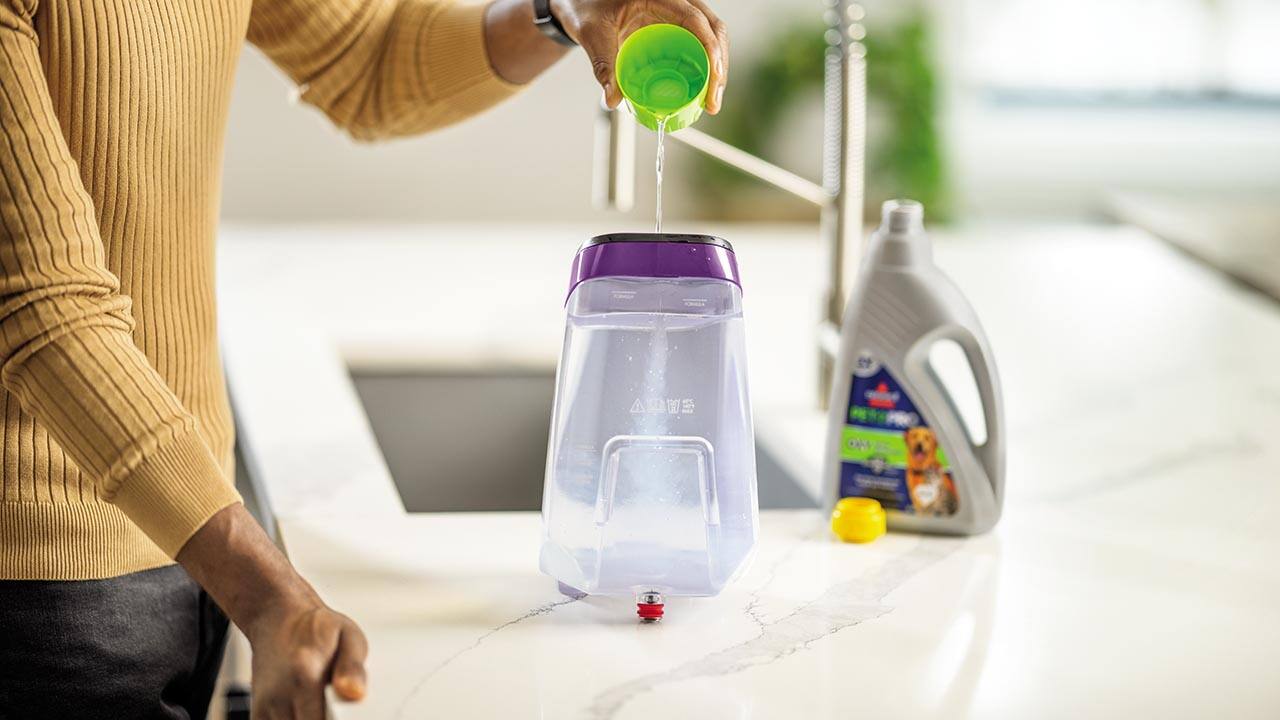 Back. BISSELL - ProHeat 2X Revolution Pet Pro Plus Corded Upright Carpet Deep Cleaner - silver/purple.