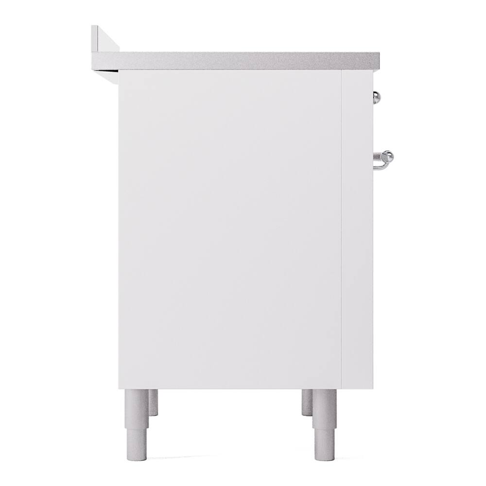 Alt View 9. ILVE - ILVE Nostalgie II 36 inch Induction Range with 6 Induction Elements (White) - White.