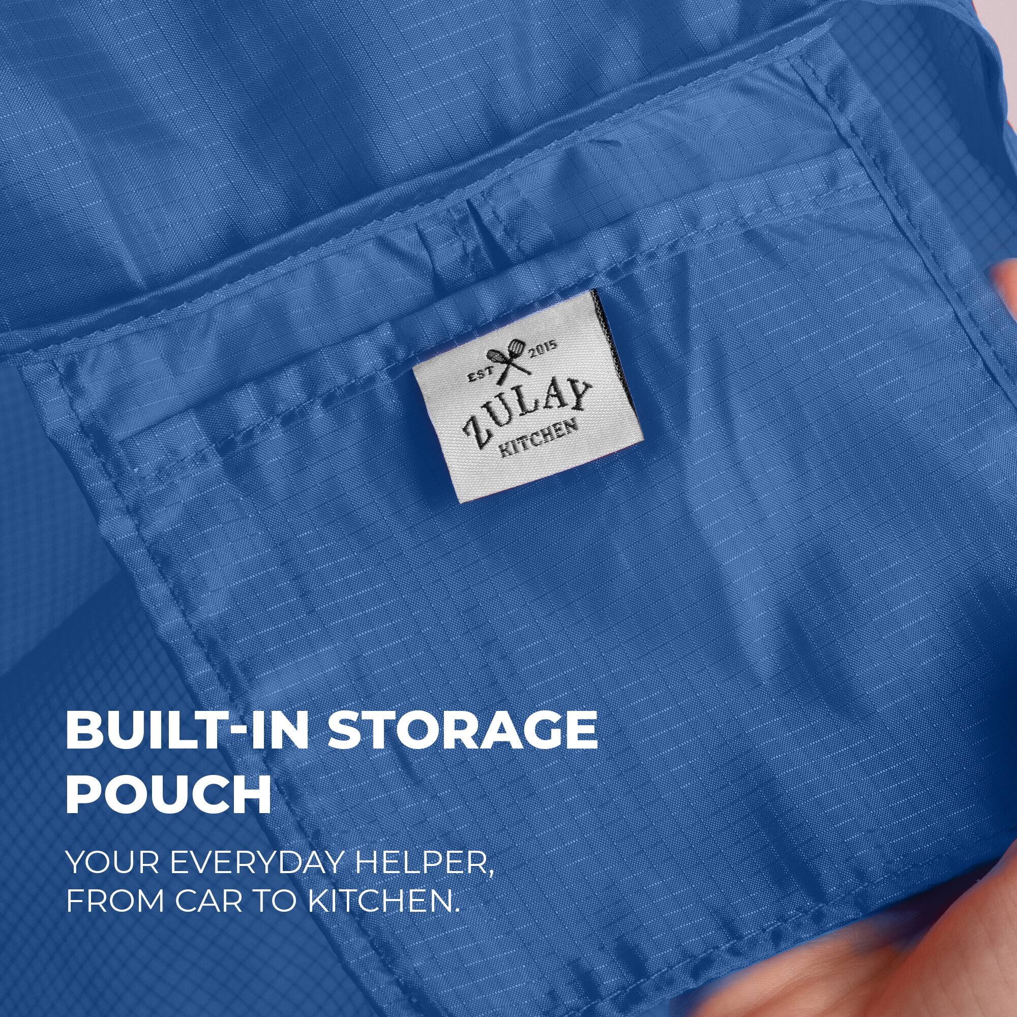 2015 EST ZULAY KITCHEN  
BUILT-IN STORAGE POUCH  
YOUR EVERYDAY HELPER, FROM CAR TO KITCHEN.