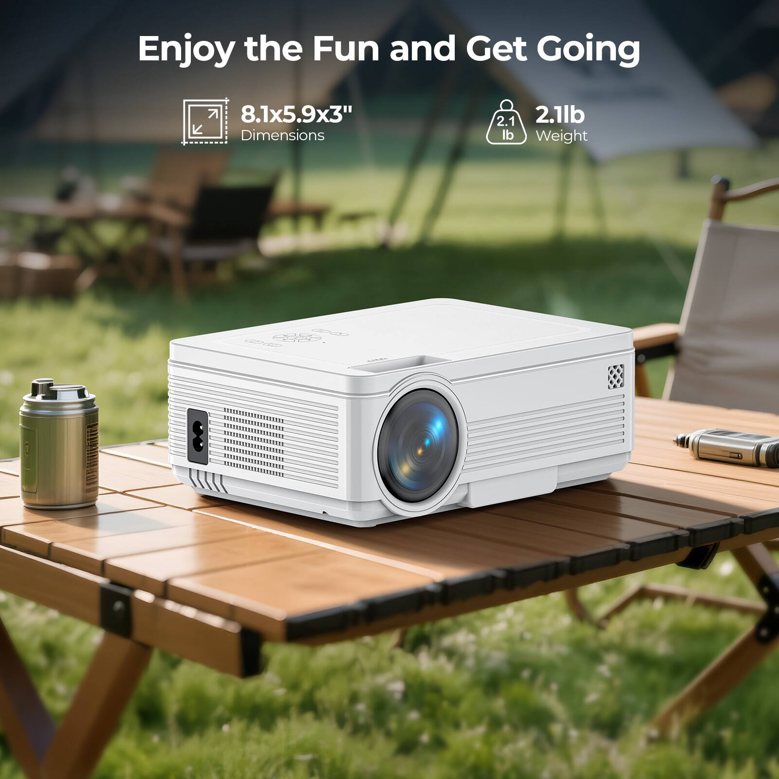 Enjoy the Fun and Get Going

8.1x5.9x3" Dimensions

2.1lb Weight