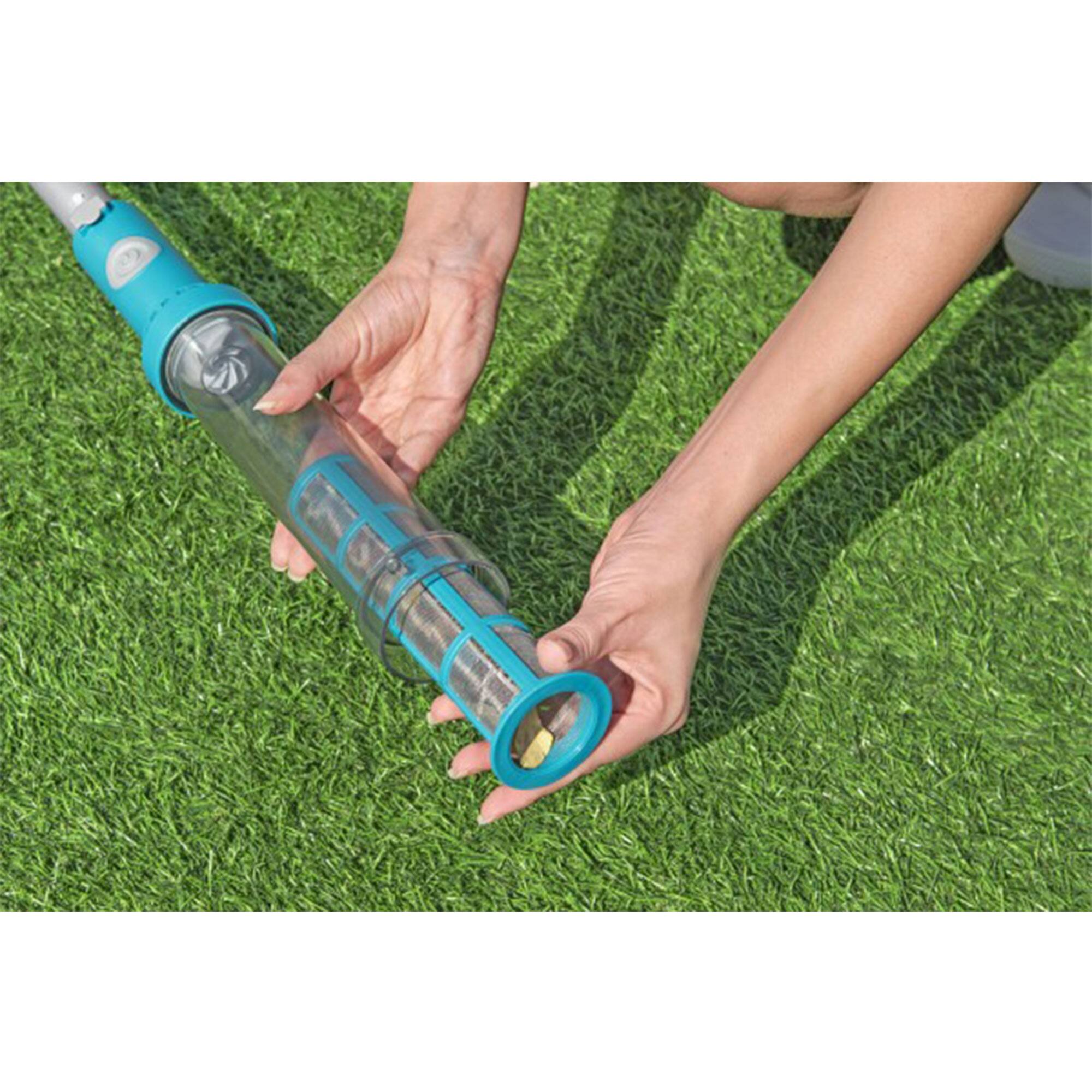 Alt View 4. Bestway - Bestway AquaSurge Swimming Pool Maintenance Accessory Kit with Vacuum & Skimmer - Aqua Blue.