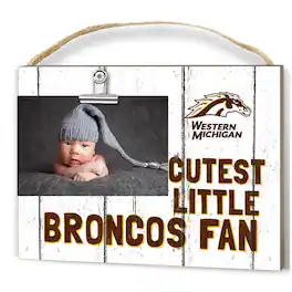 Jardine - Western Michigan Broncos 8'' x 10'' Cutest Little Fan Weathered Team Logo Clip Photo Frame - White