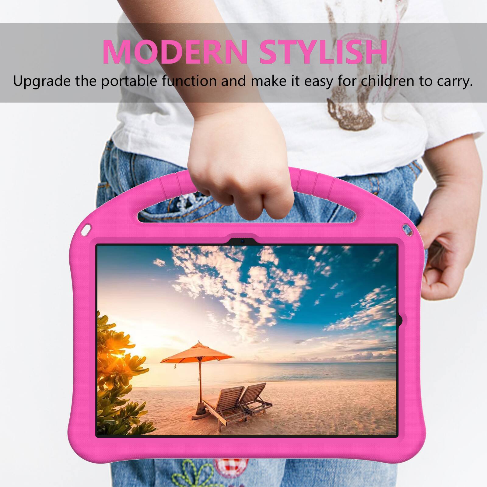 MODERN STYLISH  
Upgrade the portable function and make it easy for children to carry.